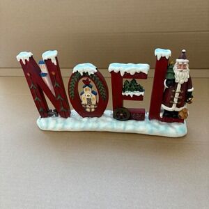 Christmas Noel Sign Santa Claus Village‎ Snow Winter Holiday Decor